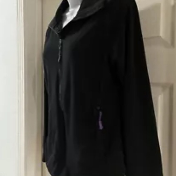 Danskin Women Black Track Jacket With Pockets Size Medium - Picture 2 of 5